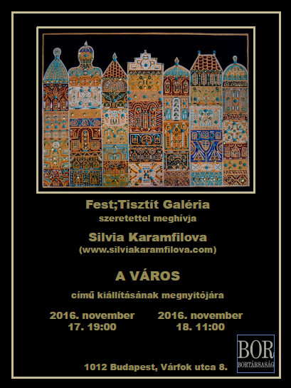 Silvia Karamfilova Poster Fine Art Solo Exhibition, Hungary, 2016