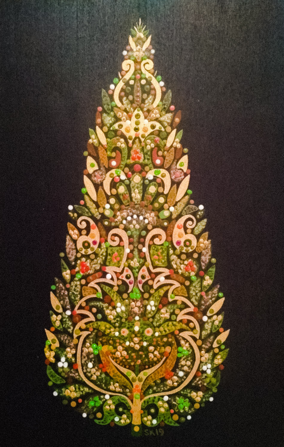 Silvia Karamfilova Art "Festive Cypress Tree"