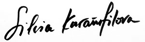 Sivlia Karamfilova - signature
